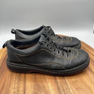 Born Shoes Mens Size 10 M Black Leather Comfort Casual Dress Lace Up Sneakers